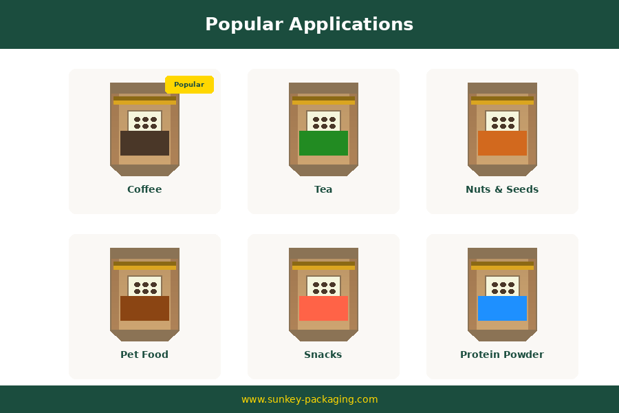 Kraft Paper Flat Bottom Bags