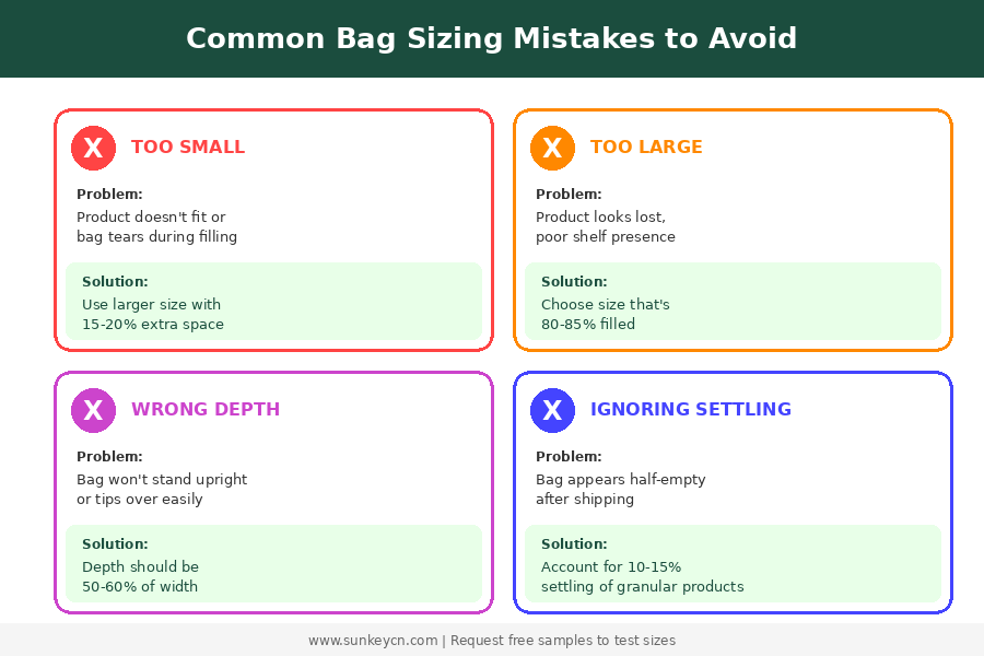 Flat Bottom Bag Sizes Guide