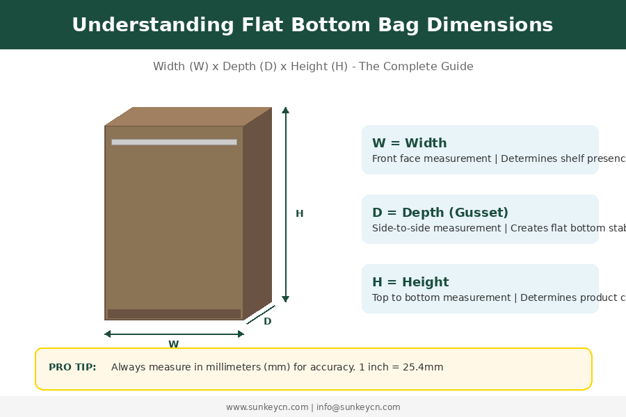 Flat Bottom Bag Sizes Guide