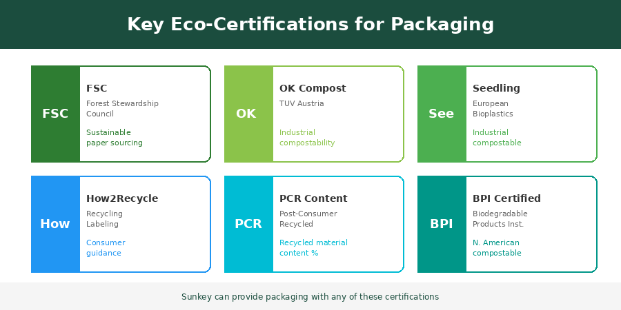 Eco-Friendly Flat Bottom Bags